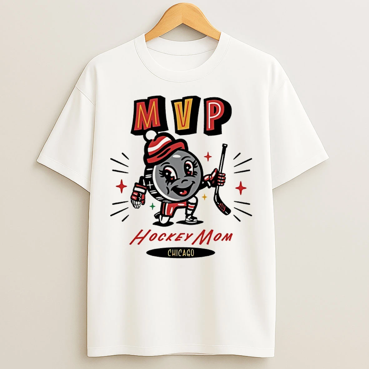 Classic Chicago Blackhawks 2025 Mvp Hockey Mom T Shirts