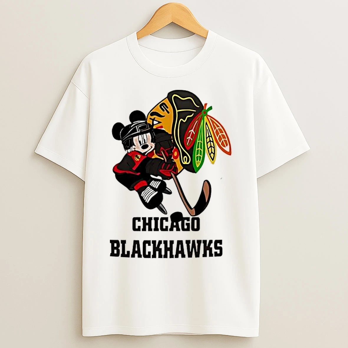 Classic Chicago Blackhawks Mickey Hockey 2026 T Shirts