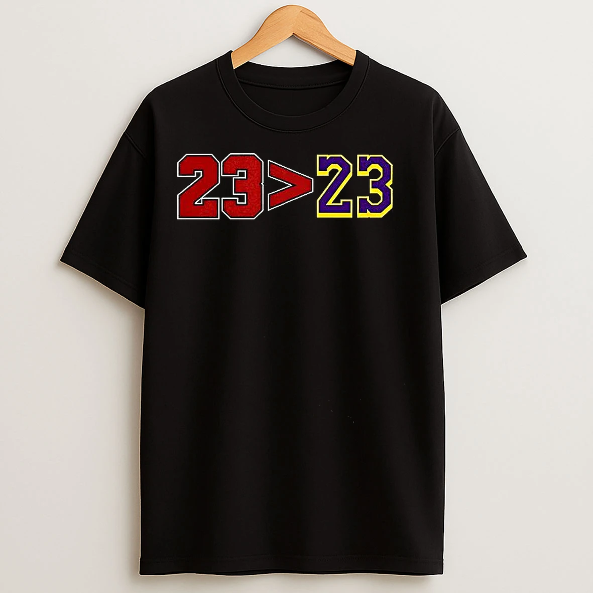 Classic Chicago Bulls 23 Greater Than 23 Los Angeles Lakers T Shirts