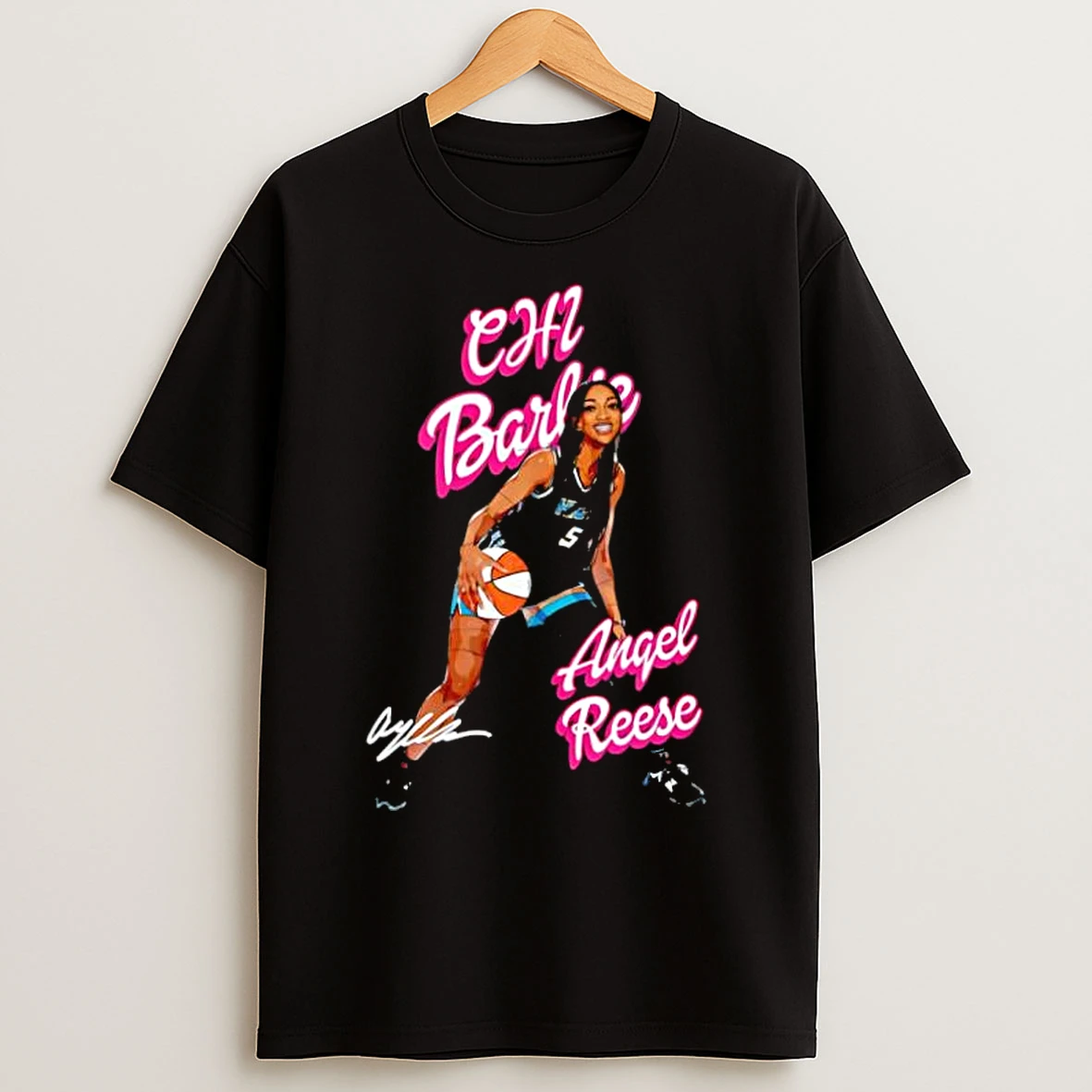 Classic Chicago Chibarbie Angel Reese 5 Cartoon Basketball Fan Stylish T Shirts