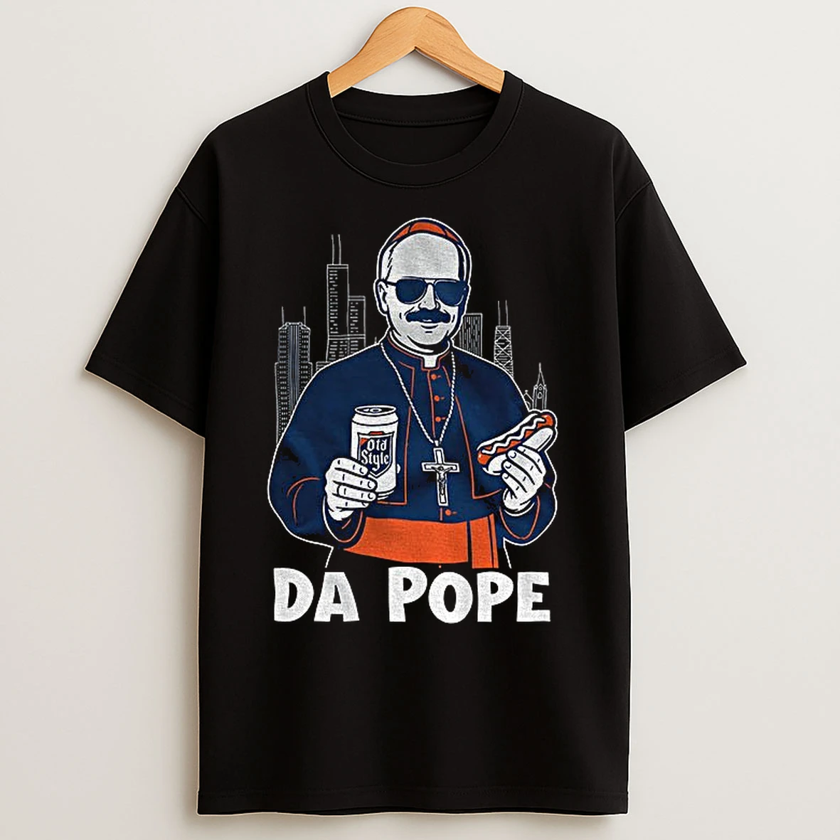 Classic Chicago Pope Leo Xiv Da Pope Chicago Bears Nfl Football 2025 T Shirts