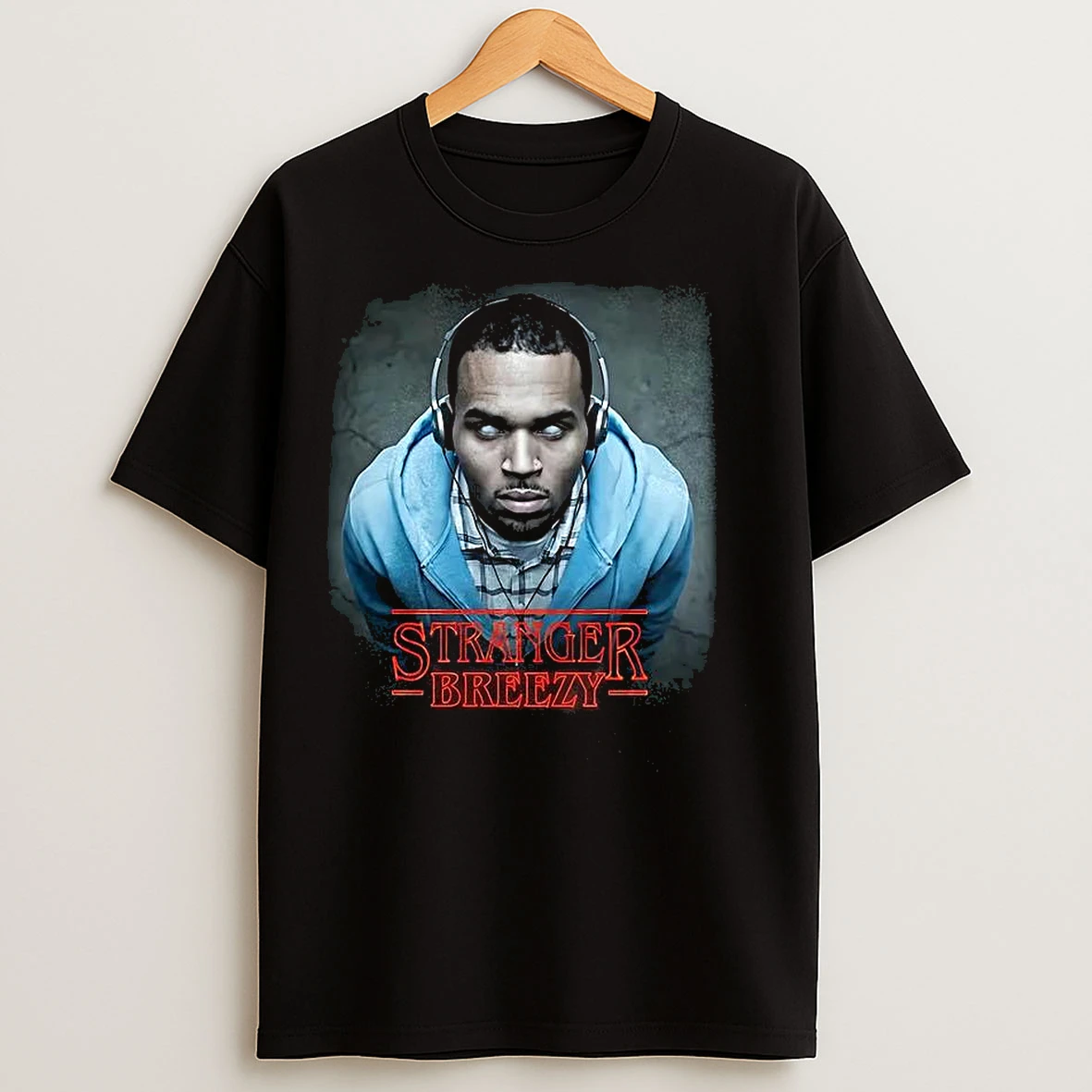 Classic Chris Stranger Breezy X Stranger Things White Eyes T Shirts