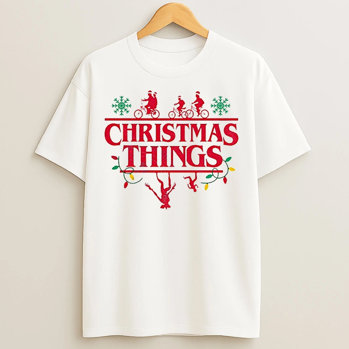 Classic Christmas Things Stranger Christmas Upside Down Merry Christmas Hot Movie 2025 T Shirts