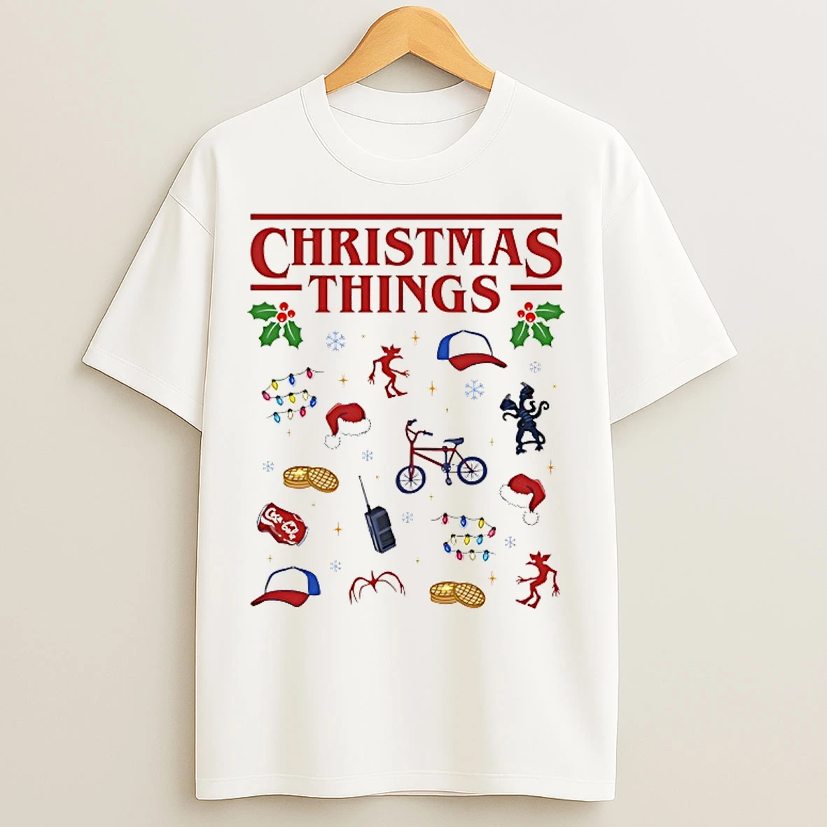 Classic Christmas Things Stranger Things 2025 T Shirts