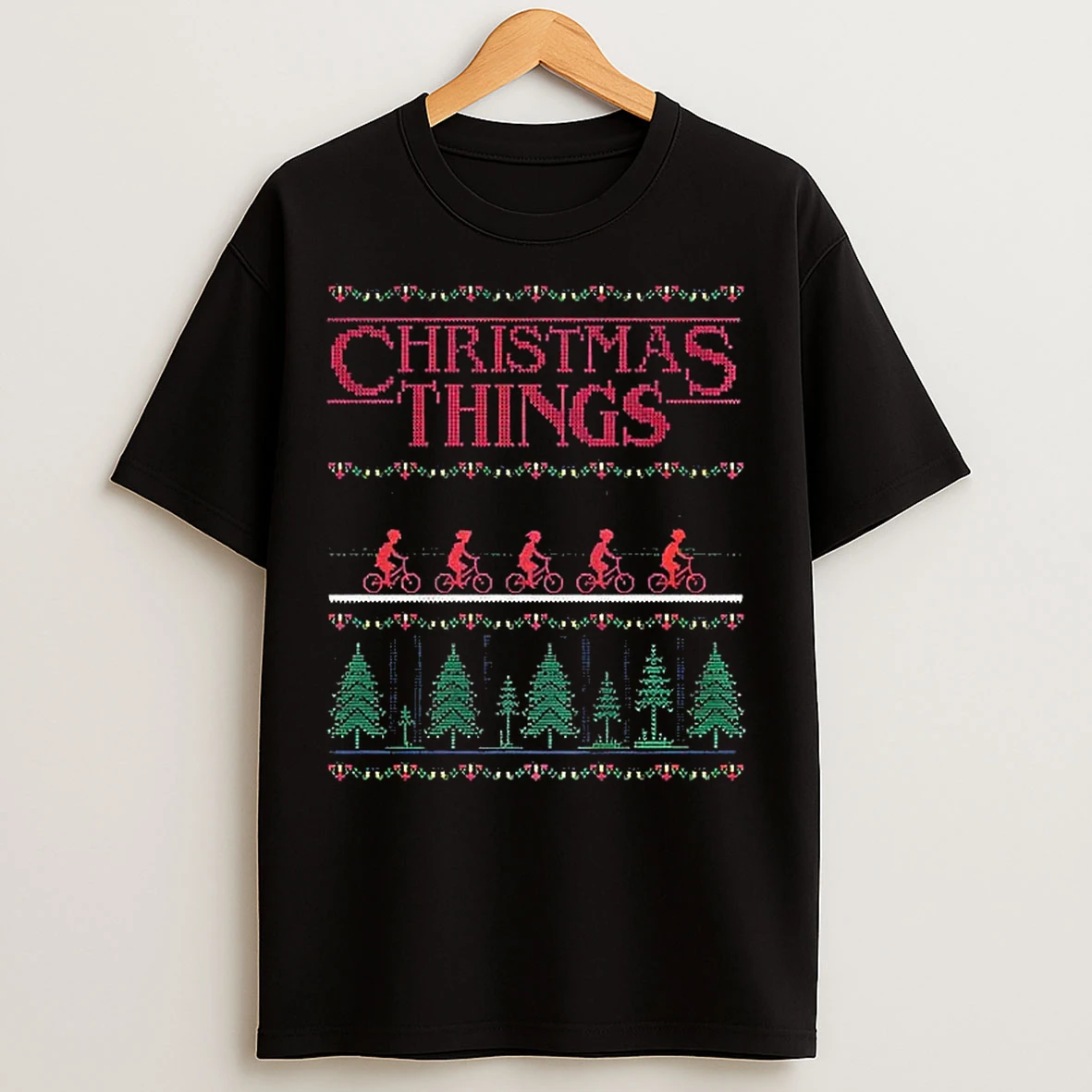 Classic Christmas Things Stranger Things Merry Christmas 2025 T Shirts