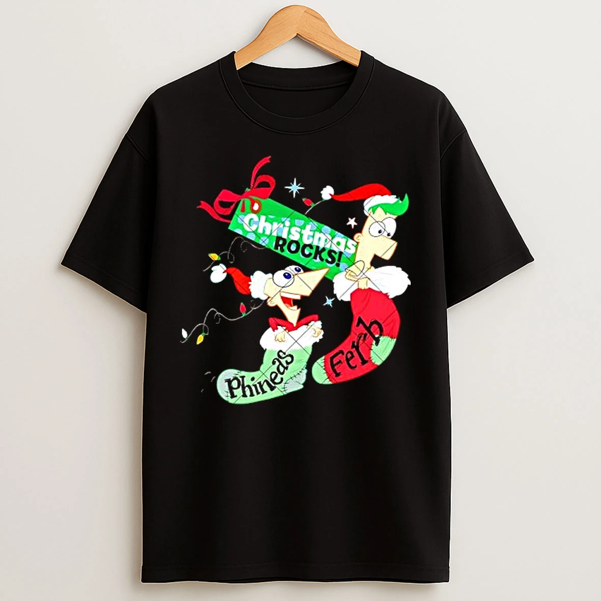 Classic Christmas Rocks Phineas And Ferb T Shirts