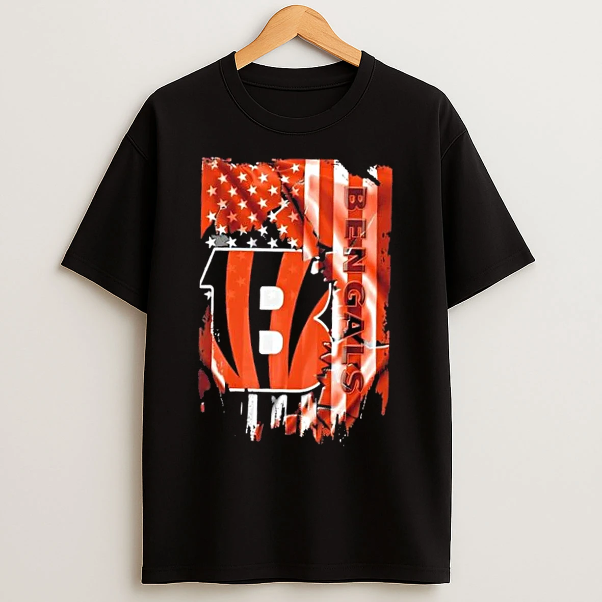 Classic Cincinnati Bengals Football X American Flag T Shirts