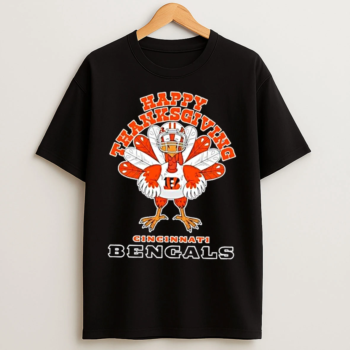 Classic Cincinnati Bengals Football X Turkey Happy Thanksgiving T Shirts