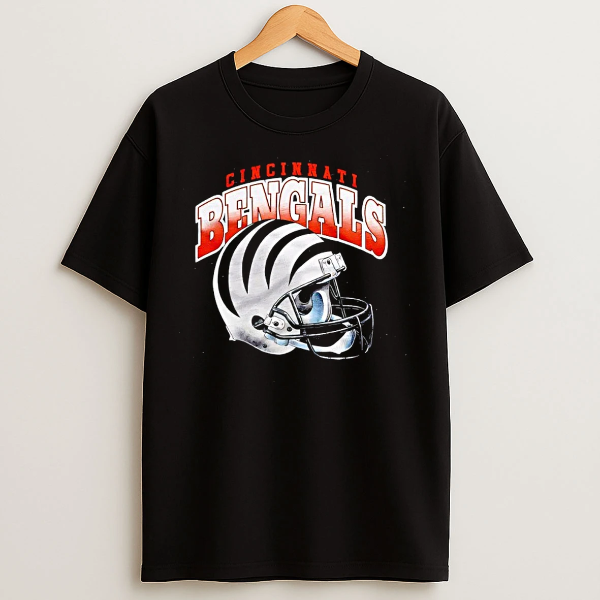 Classic Cincinnati Bengals Gradient Alt Helmet T Shirts