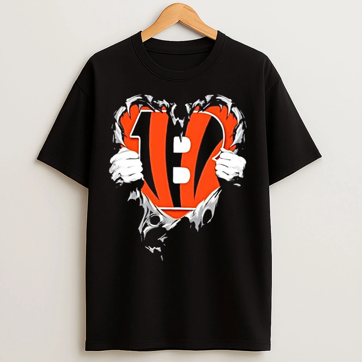 Classic Cincinnati Bengals Rip The Chest Forever In My Heart T Shirts