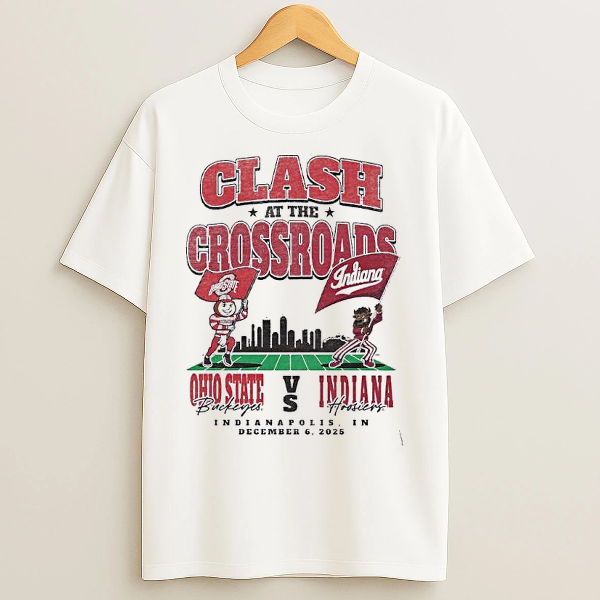 Classic Clash At The Crossroads Big Ten 2025 Ohio State Vs Indiana T Shirts