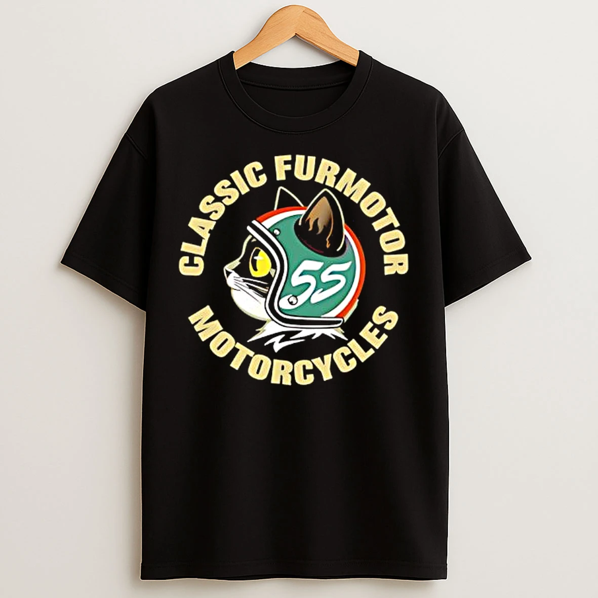 Classic Classic Furmotor Motorcycles Retro Cat T Shirts