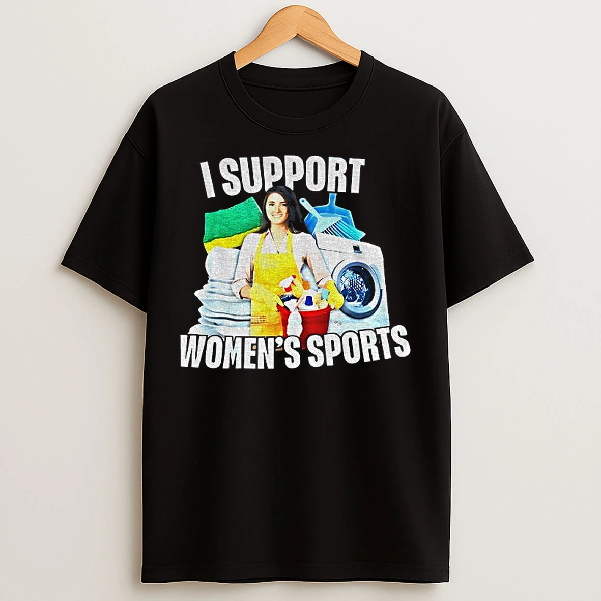 Classic Cleaned I Support Womens Sports T Shirts
