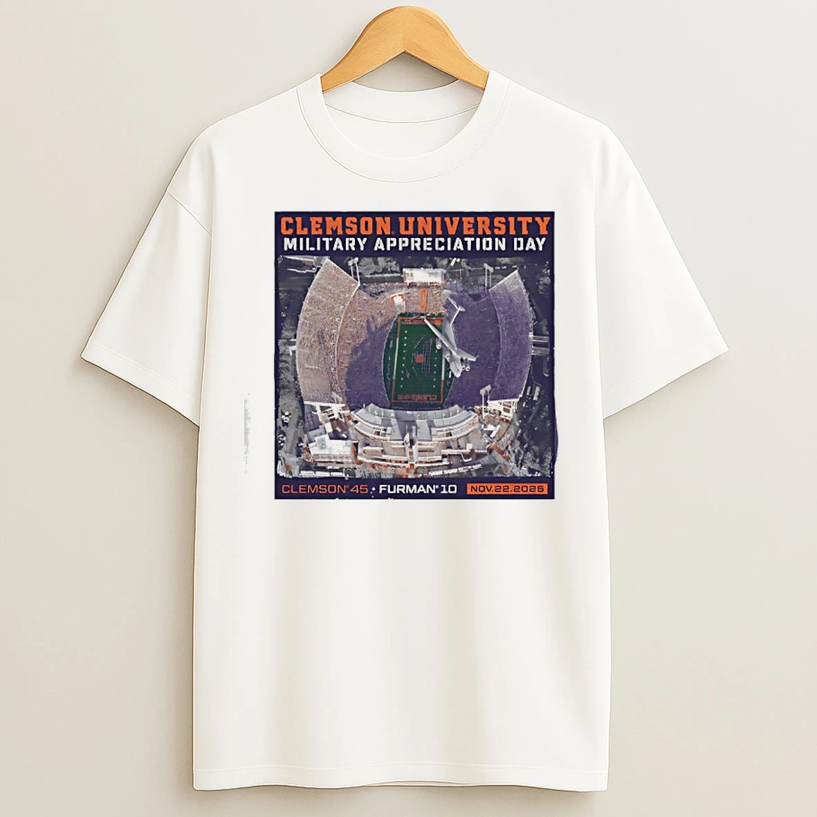 Classic Clemson University Military Appreciation Day Game T Shirts