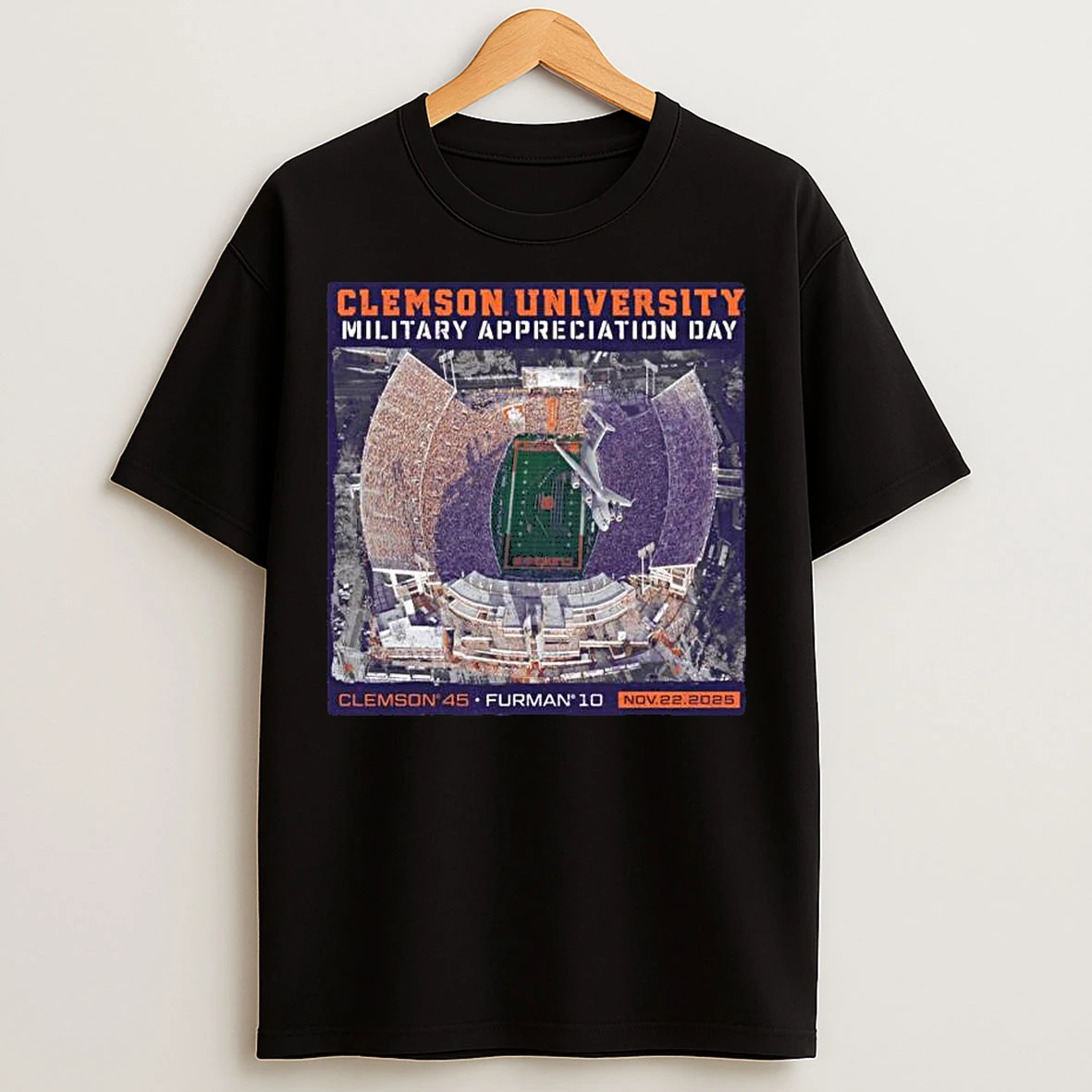 Classic Clemson Vs Furman 2025 Military Appreciation Day Final Score T Shirts
