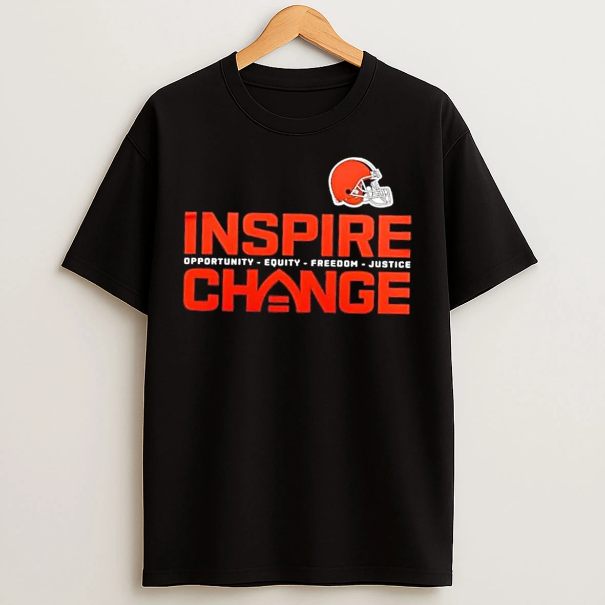 Classic Cleveland Browns Football Opportunity Equity Freedom Justice T Shirts