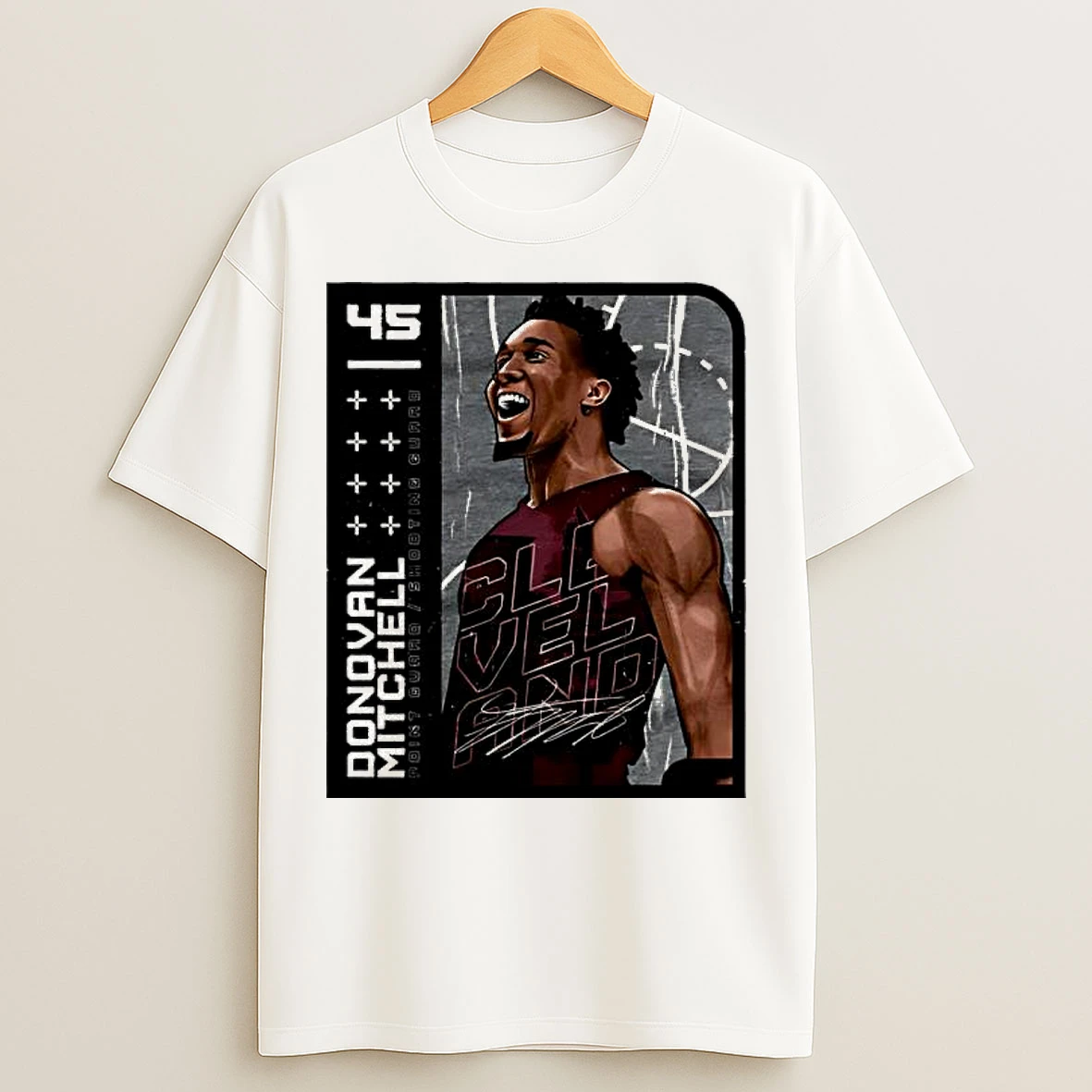 Classic Cleveland Cavaliers Donovan Mitchell 45 Card T Shirts