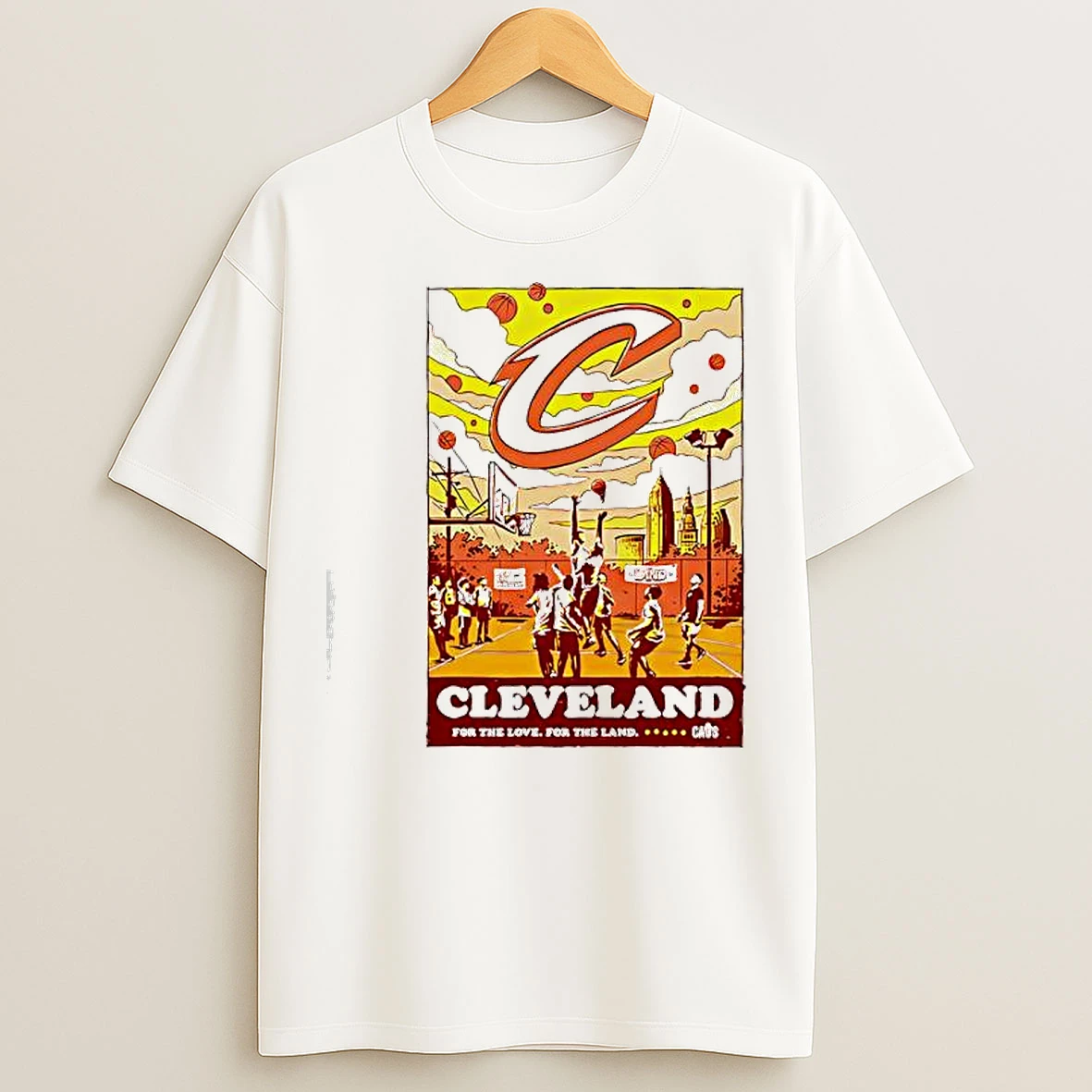 Classic Cleveland Cavaliers For The Love For The Land Graphic T Shirts