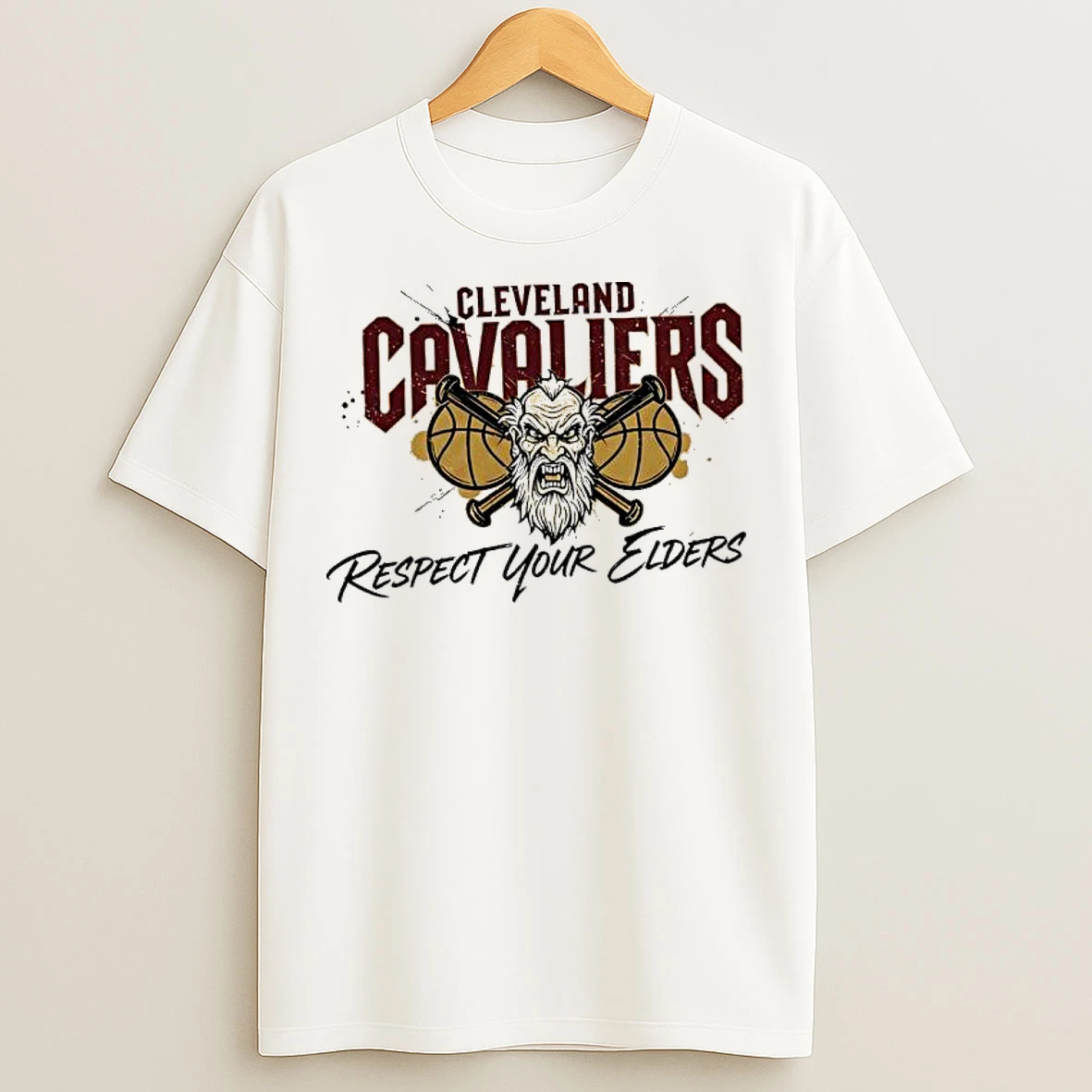 Classic Cleveland Cavaliers Respect Your Elders T Shirts