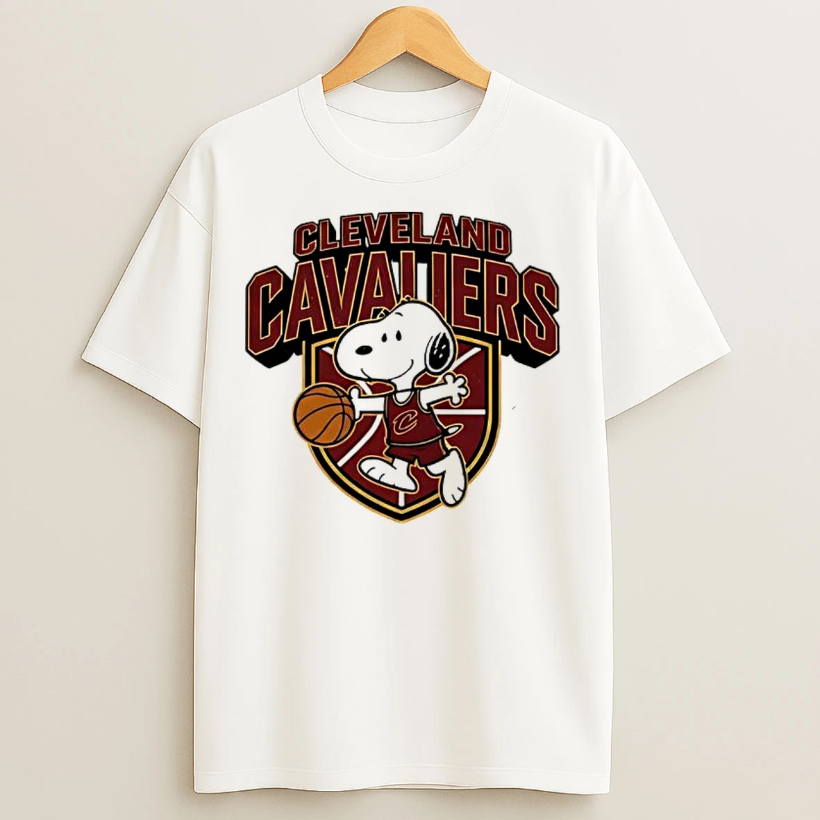 Classic Cleveland Cavaliers Snoopy Peanuts 2026 T Shirts