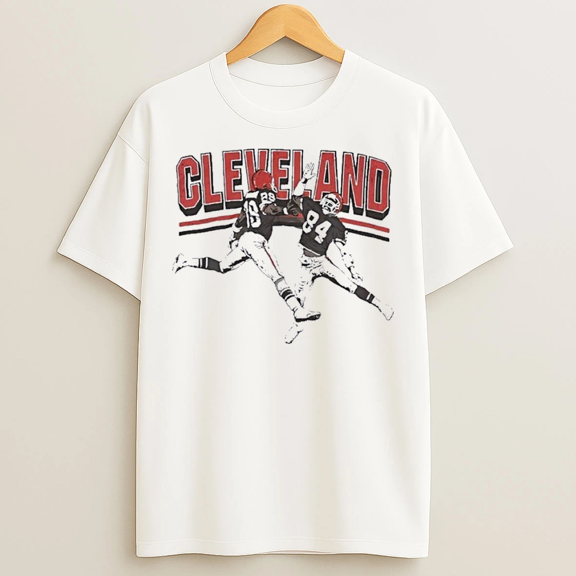 Classic Cleveland Football High Five Player T Shirts