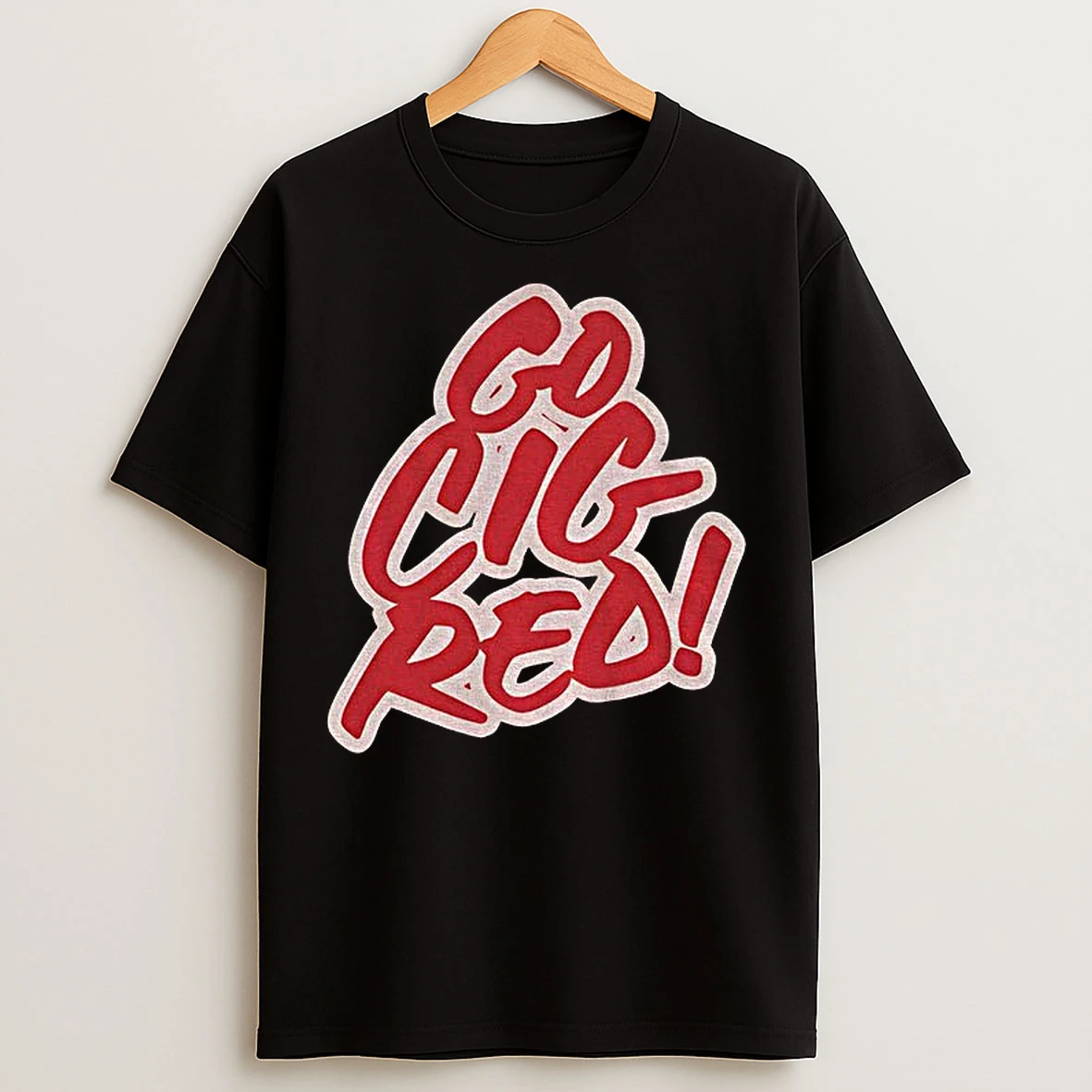 Classic Coach Cignetti Big Cig Go Cig Red T Shirts