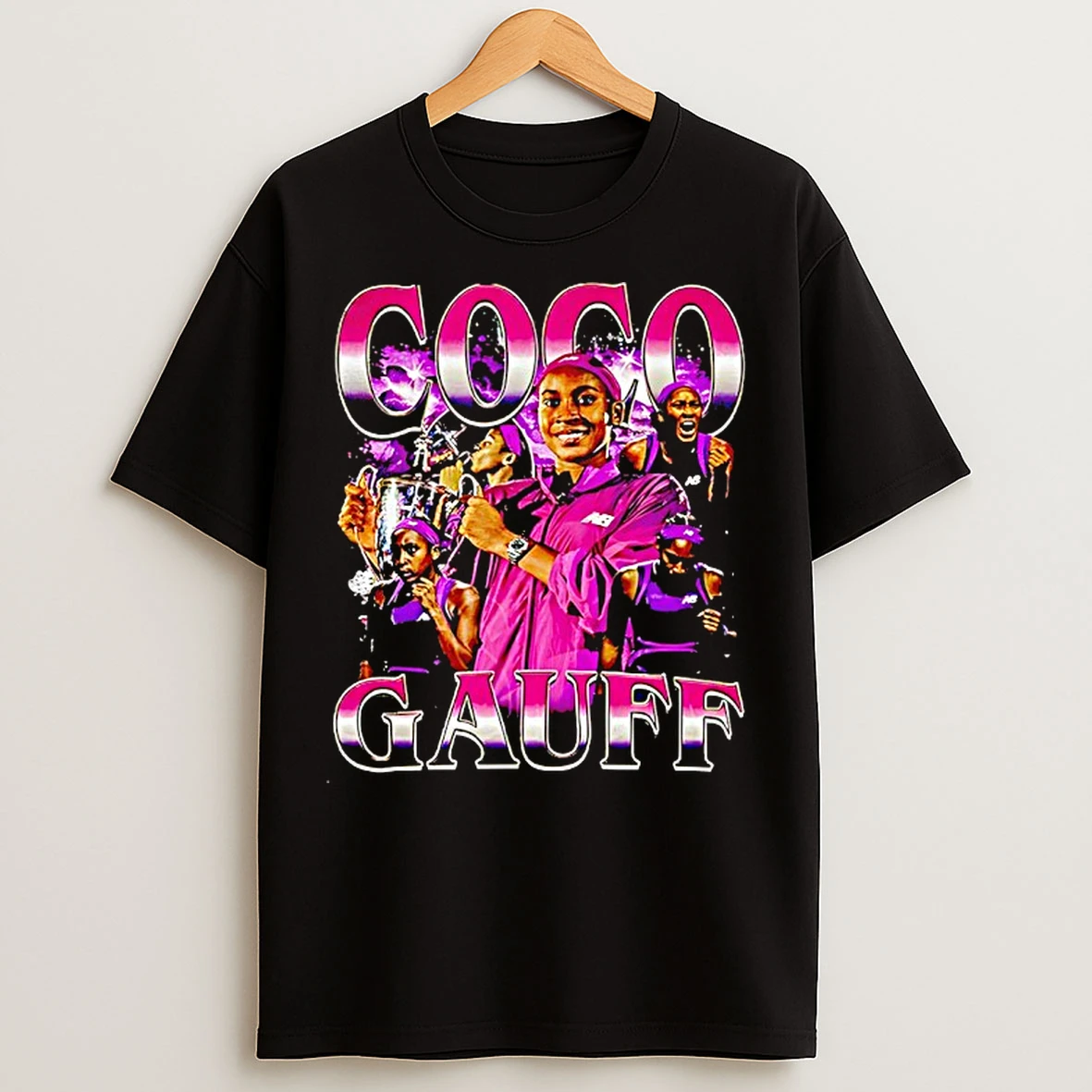 Classic Coco Gauff American Professional Tennis Player Bootleg Graphic T Shirts