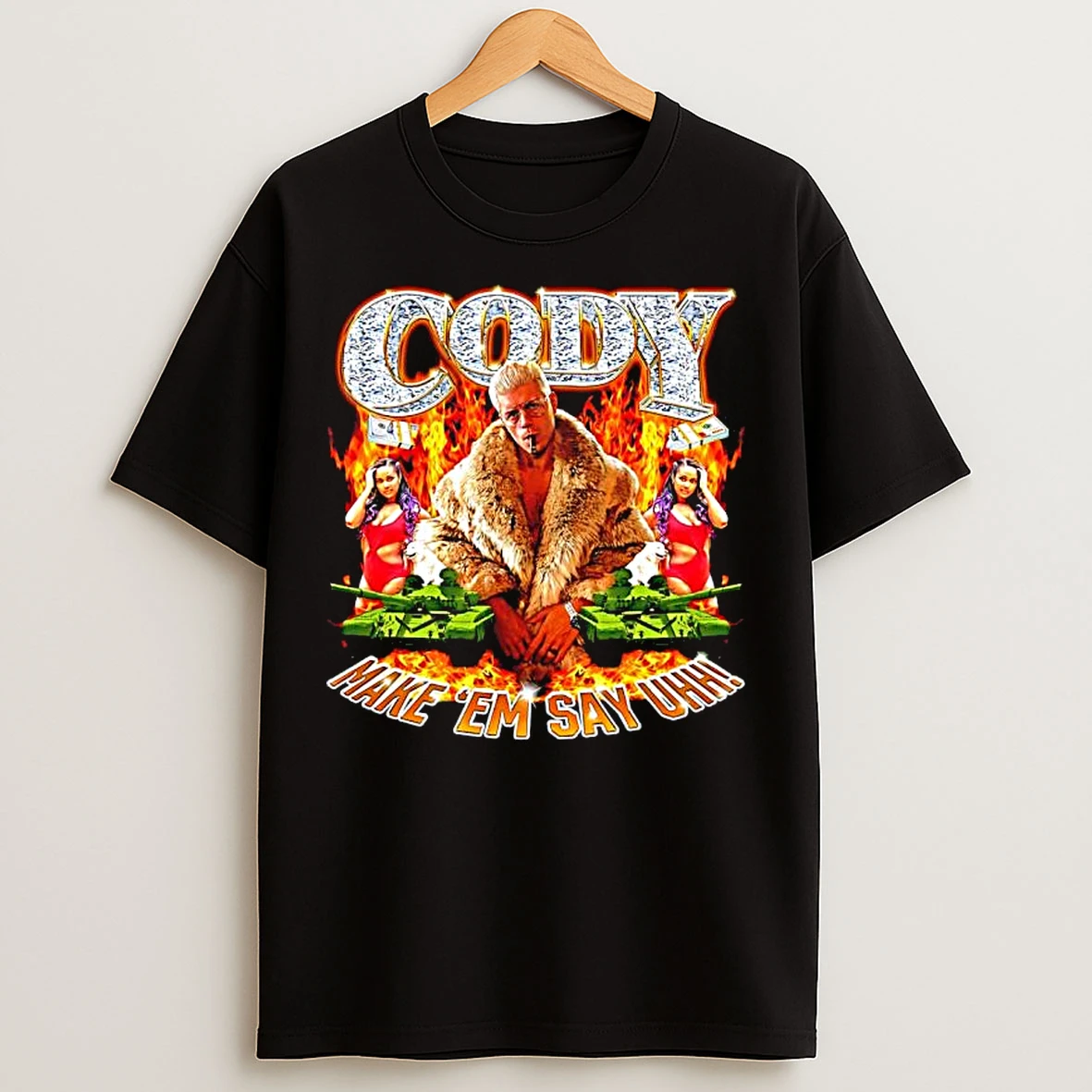 Classic Cody Rhodes Make Em Say Uhh Graphic T Shirts