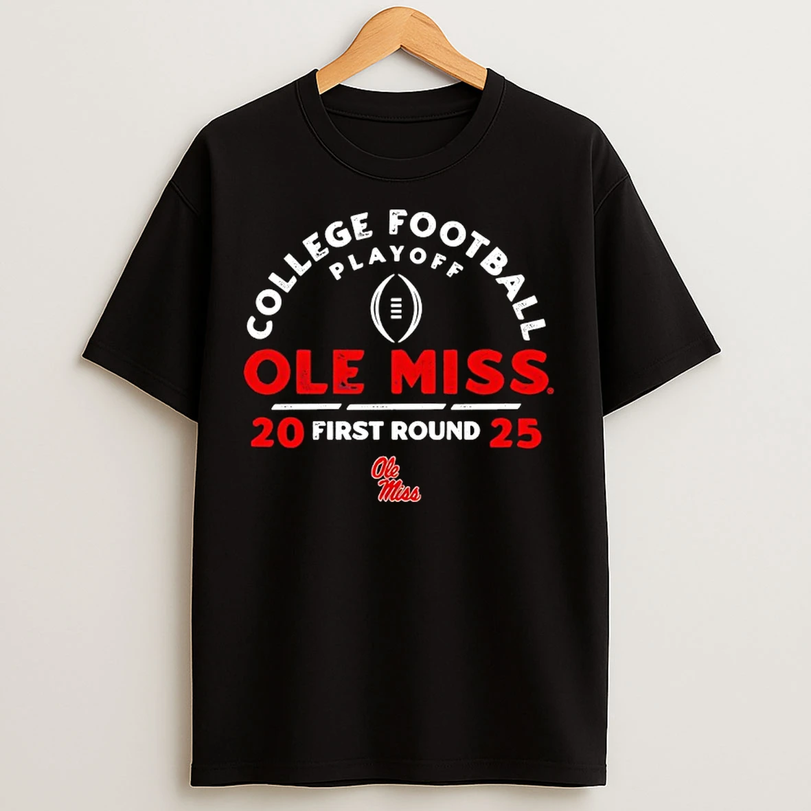 Classic College Football Playoff 2025 First Round Team Ole Miss Rebels T Shirts