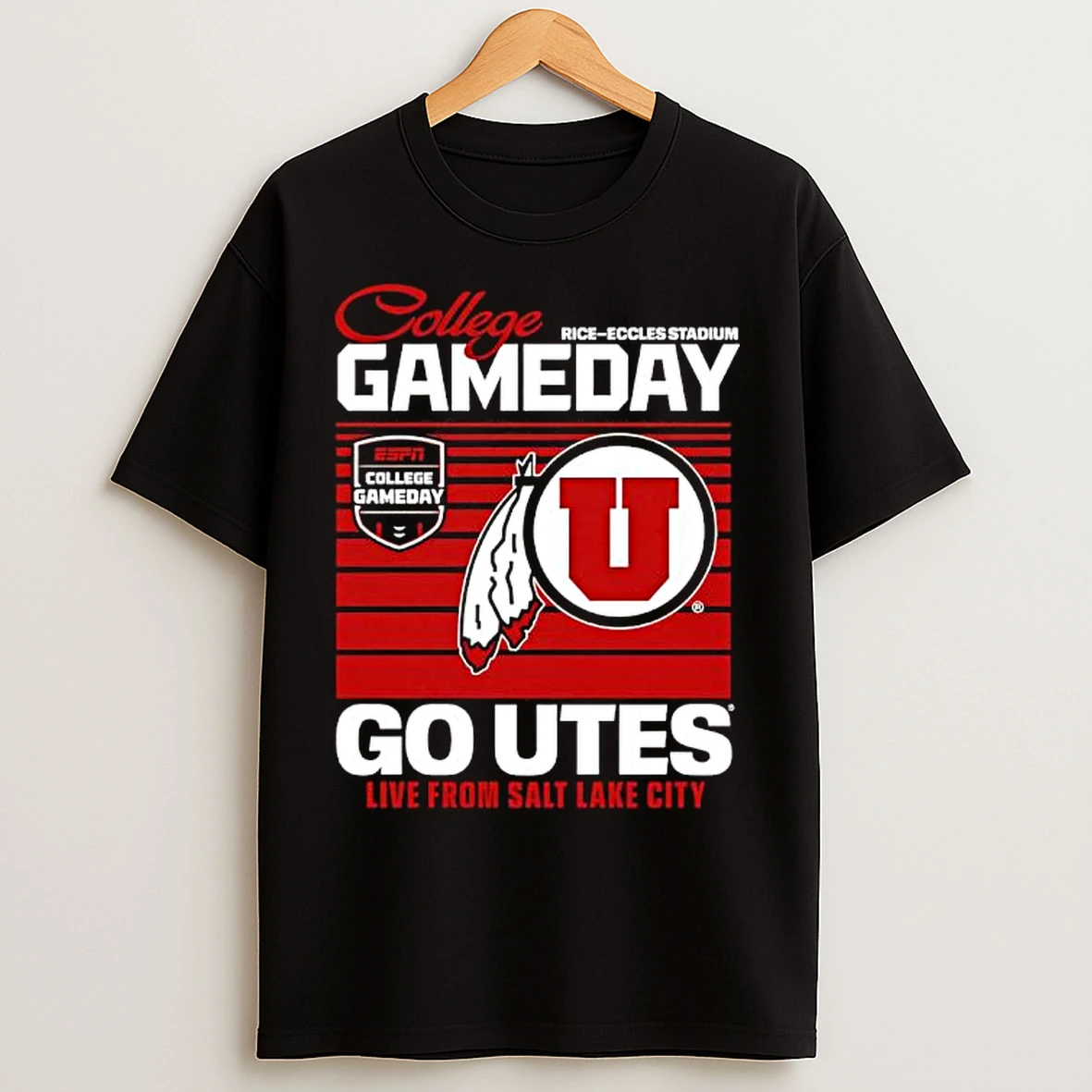 Classic College Gameday Rice Eccles Stadium Go Utes Live From Salt Lake City T Shirts