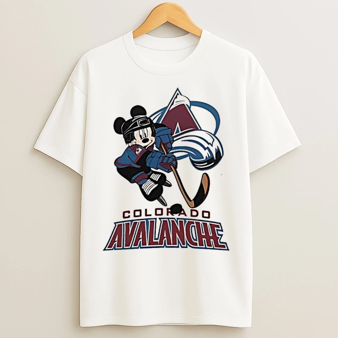 Classic Colorado Avalanche Mickey Hockey 2026 T Shirts