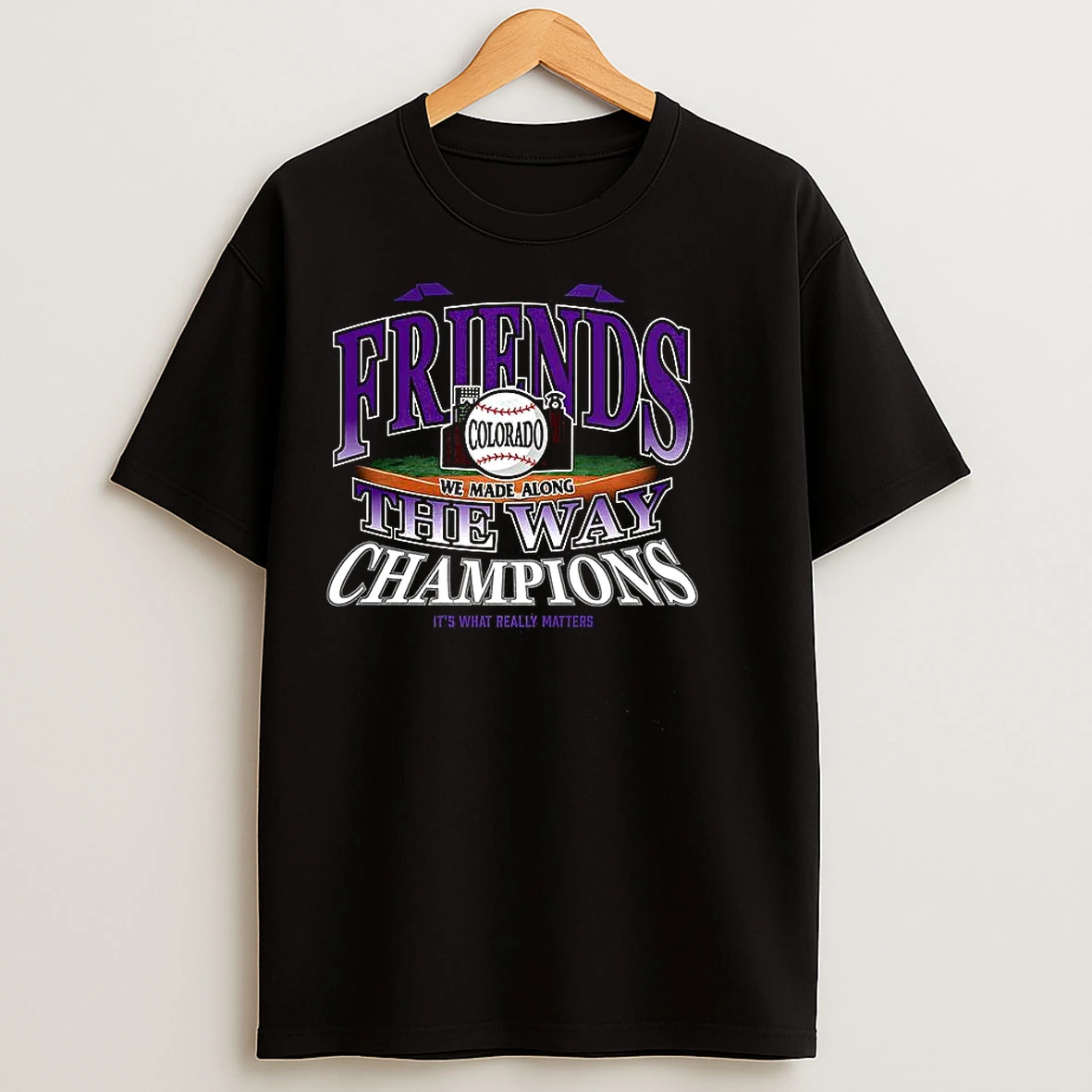 Classic Colorado Rockies Friends The Way Champions T Shirts