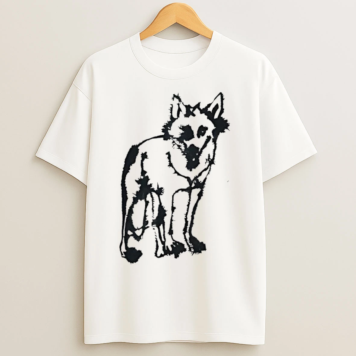 Classic Colouring Book Wolf T Shirts