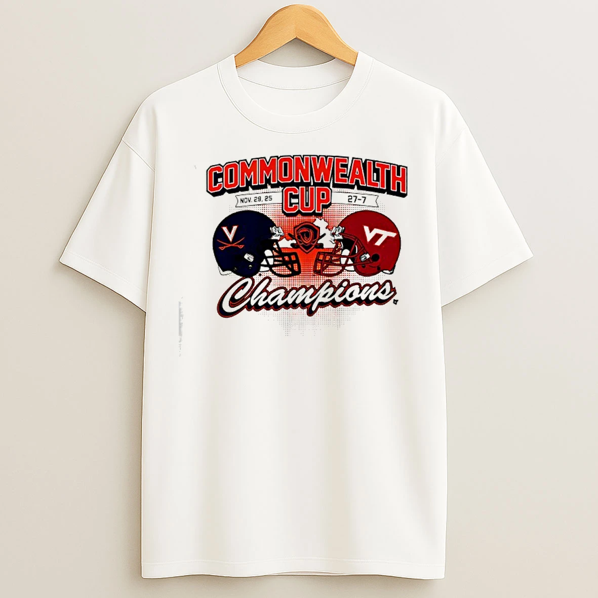 Classic Commonwealth Cup Virginia Cavaliers Vs Virginia Tech Hokie Champions T Shirts