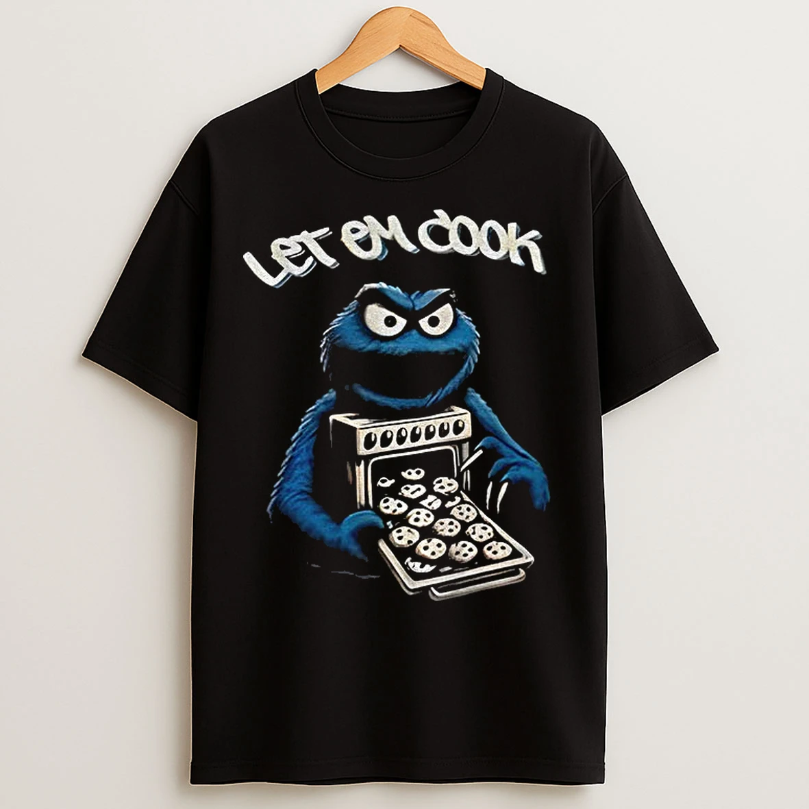 Classic Cookie Monster Let Em Cook Vintage T Shirts