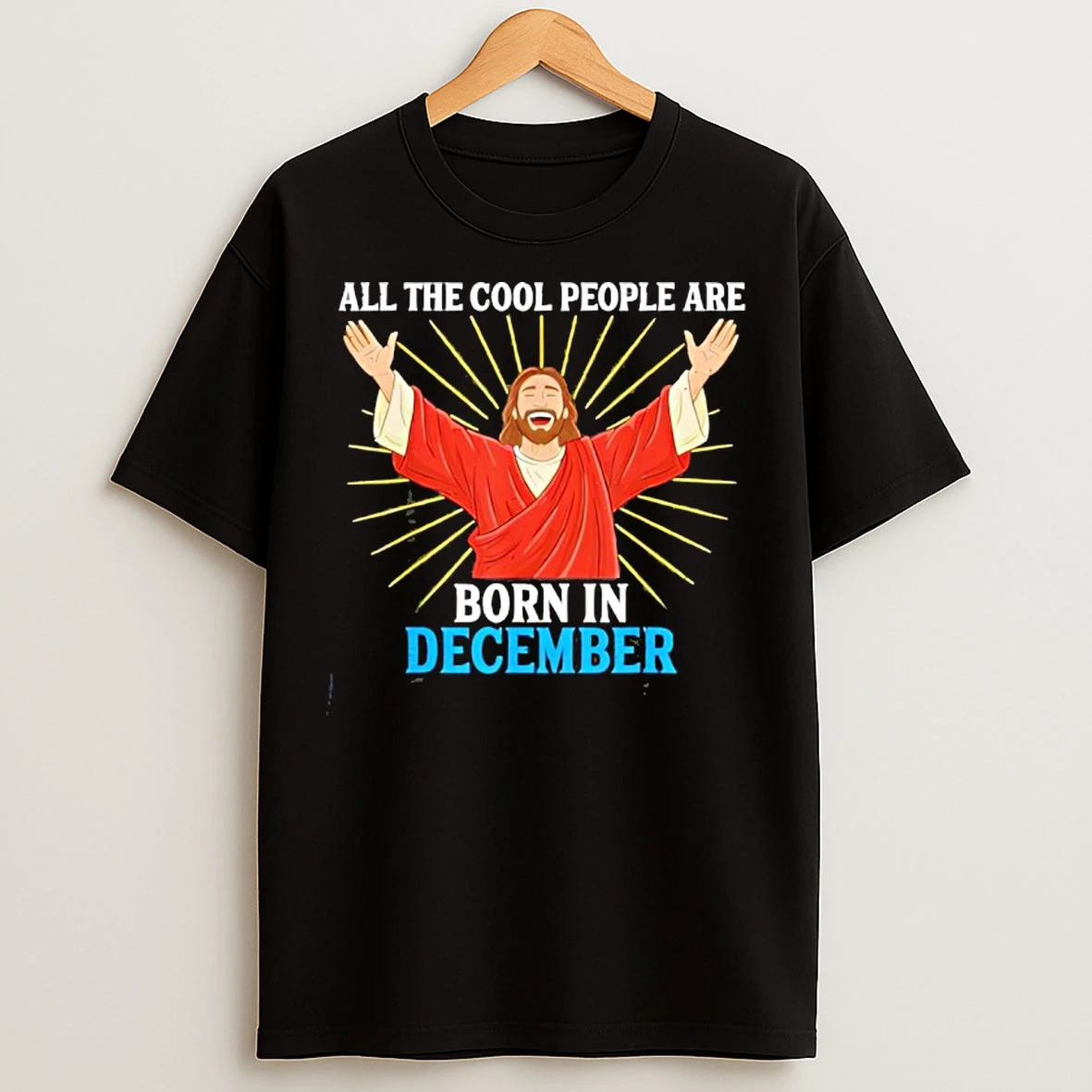 Classic Cool People Are Born In December Christmas Bday Christian T Shirts