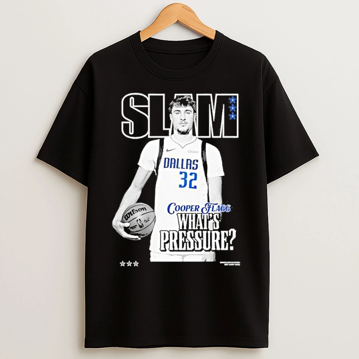 Classic Cooper Flagg Dallas Mavericks Slam Whats Pressure T Shirts