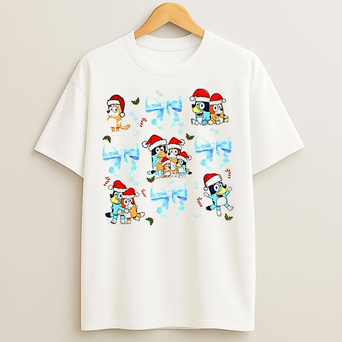 Classic Coquette Blue Dog This Episode Of Bluey Is Called Snowman Christmas T Shirts
