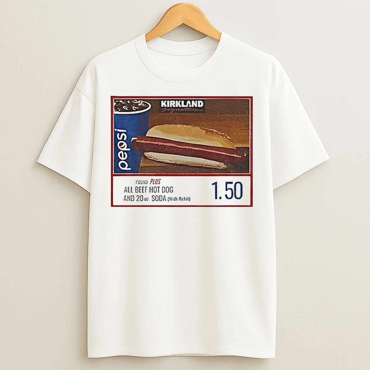 Classic Costco Hot Dog Funny Kirkland Parody Graphic 1 50 Meme T Shirts