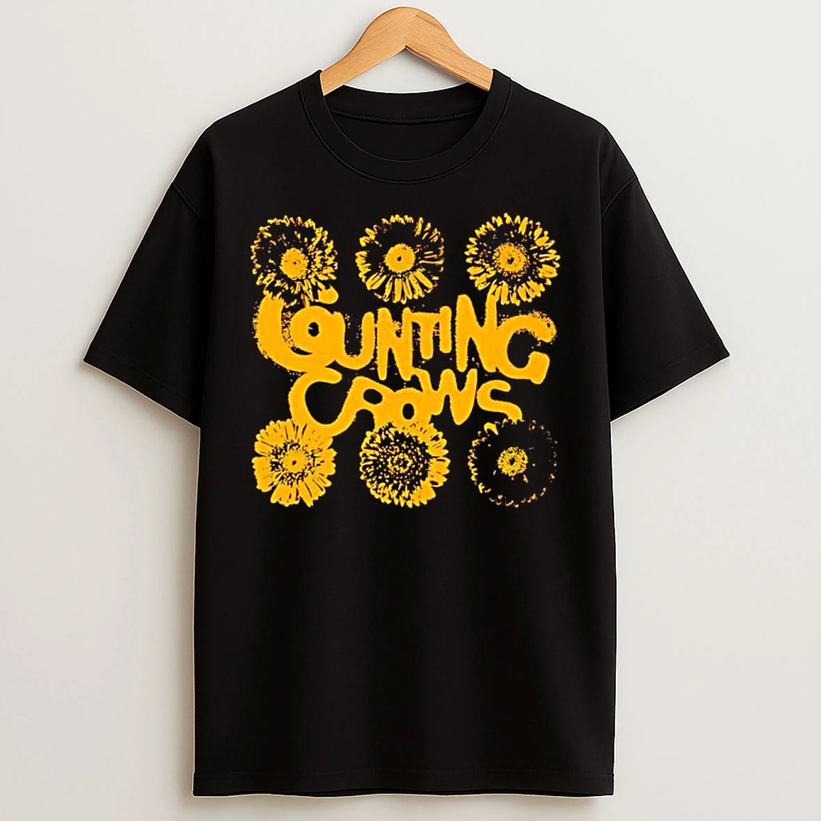 Classic Counting Crows Band 90s Flower T Shirts