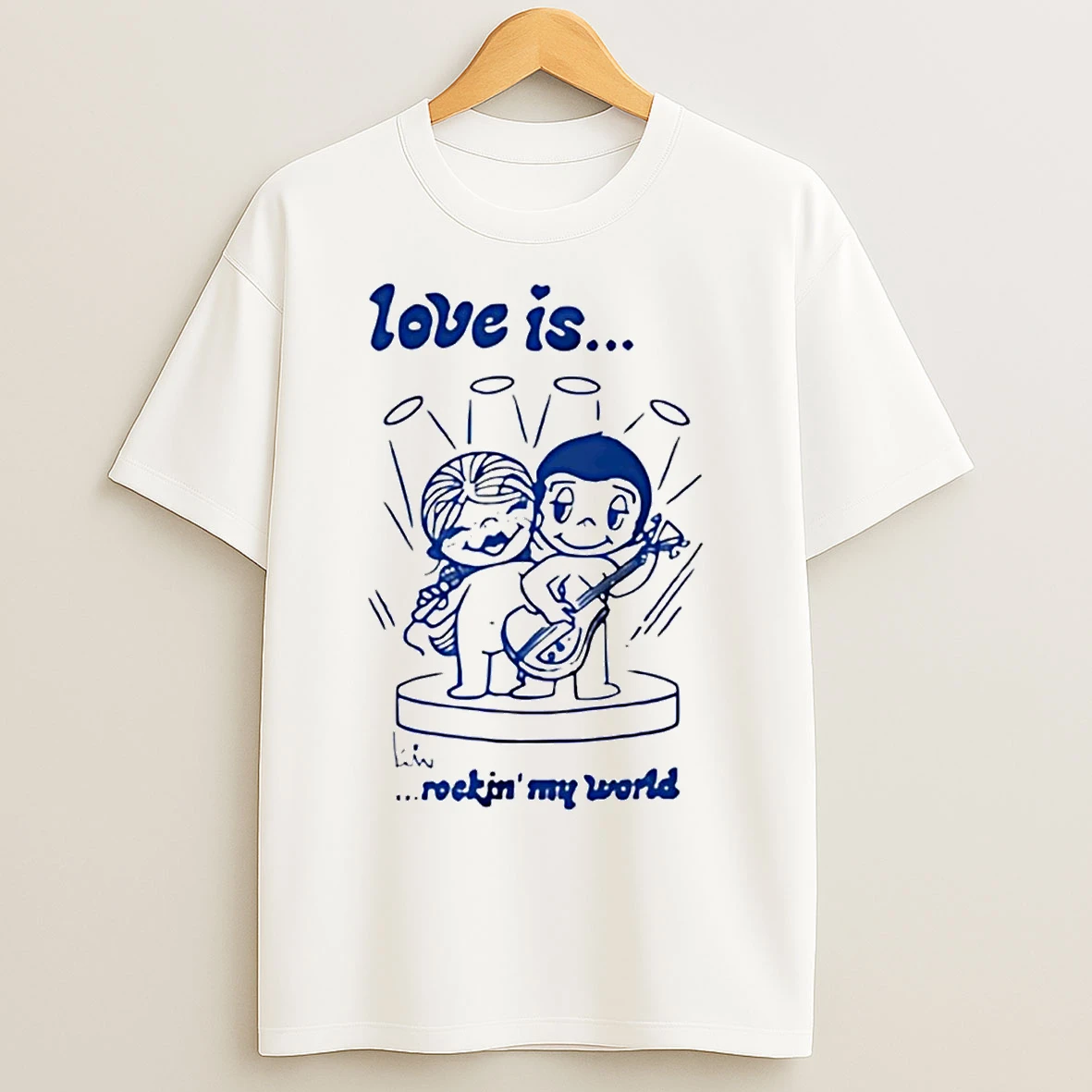 Classic Couple Love Is Rockin My World T Shirts
