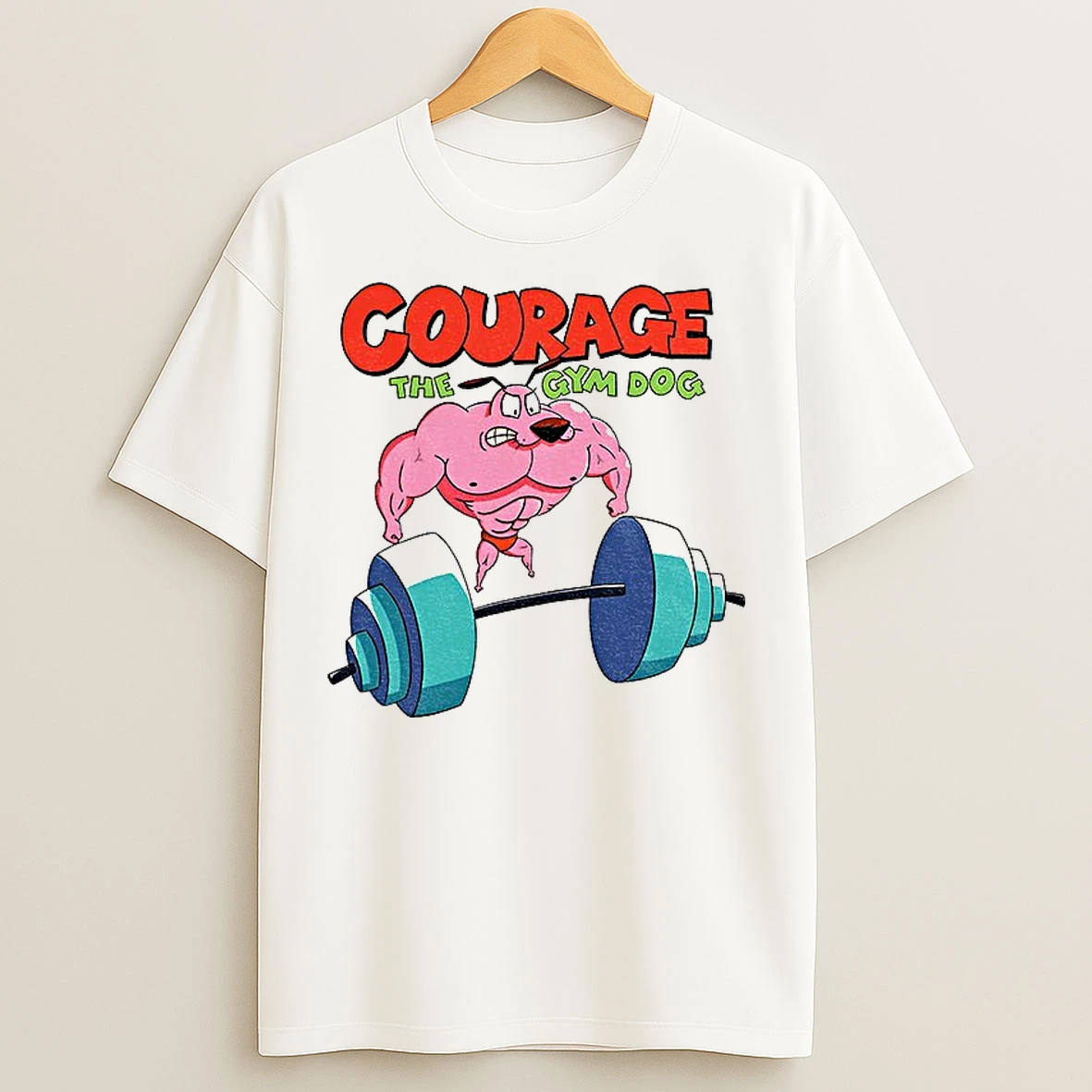 Classic Courage The Cowardly Dog Parody T Shirts