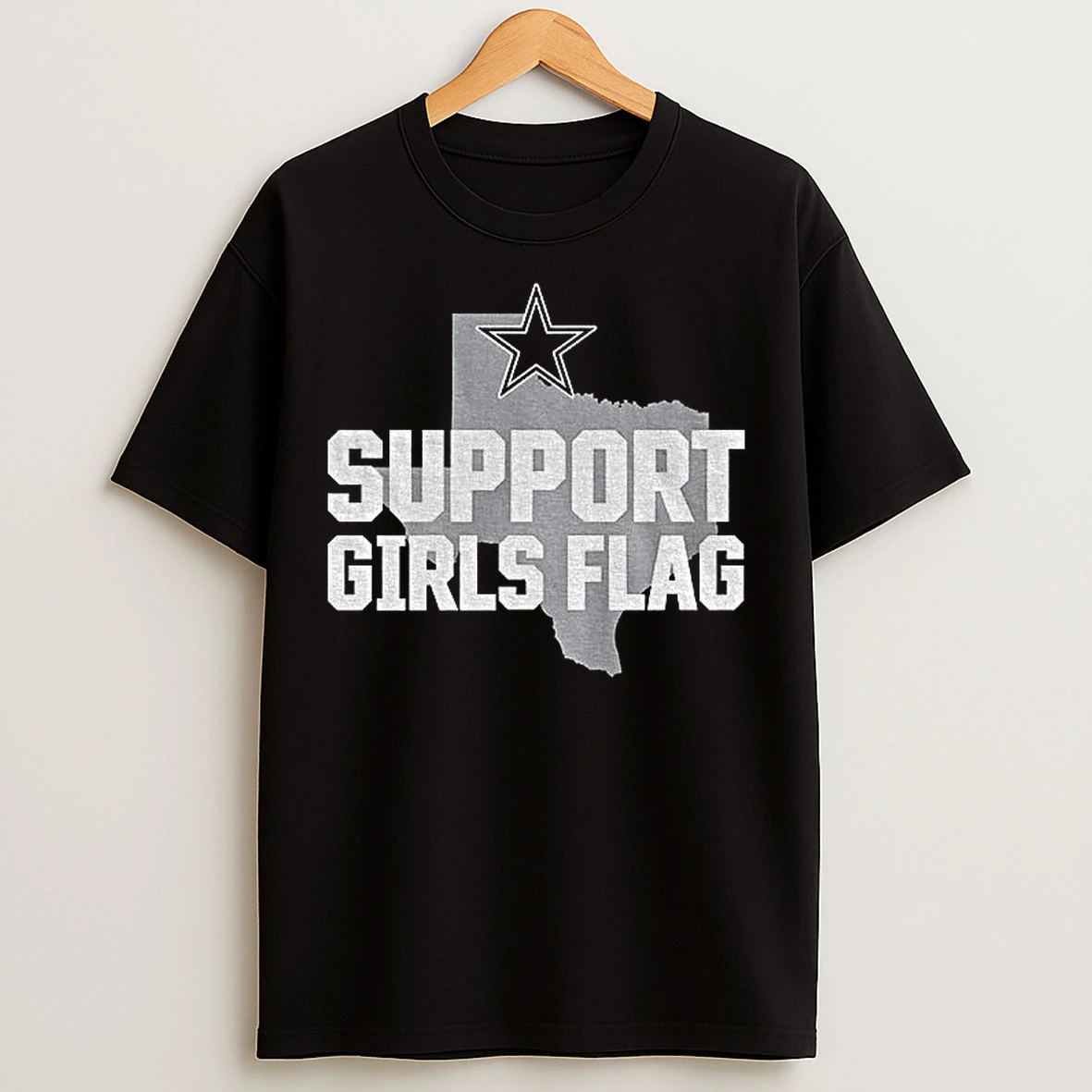 Classic Cowboys Support Girls Flag Dallas Cowboys Nfl Football Logo T Shirts