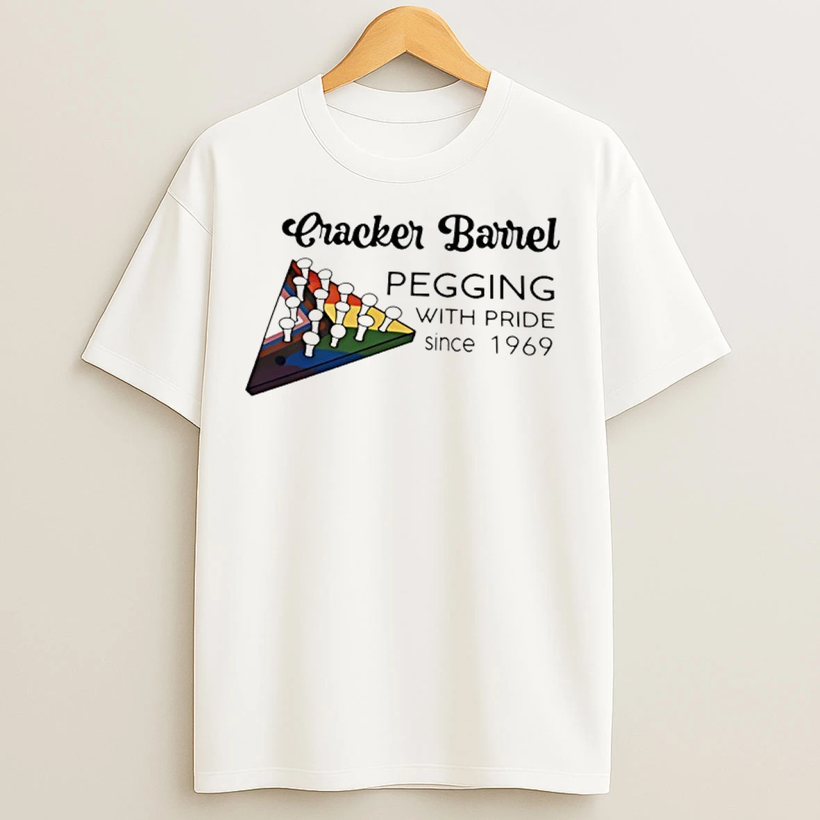 Classic Cracker Barrel Pegging With Pride Since 1969 Lgbtq T Shirts