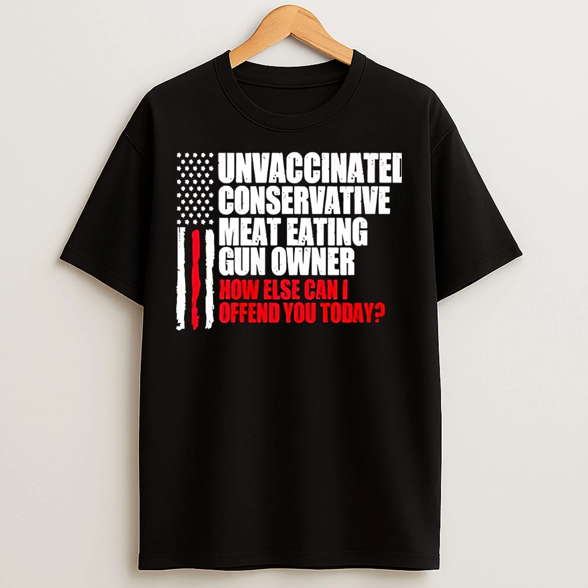 Classic Crews Control Unvaccinated Conservative Meat Eating Gun Owner Christmas T Shirts