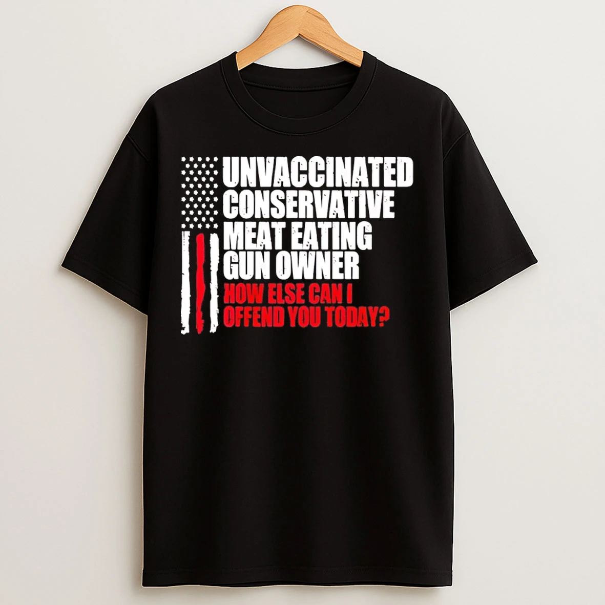 Classic Crews Control Unvaccinated Conservative Meat Eating Gun Owner T Shirts
