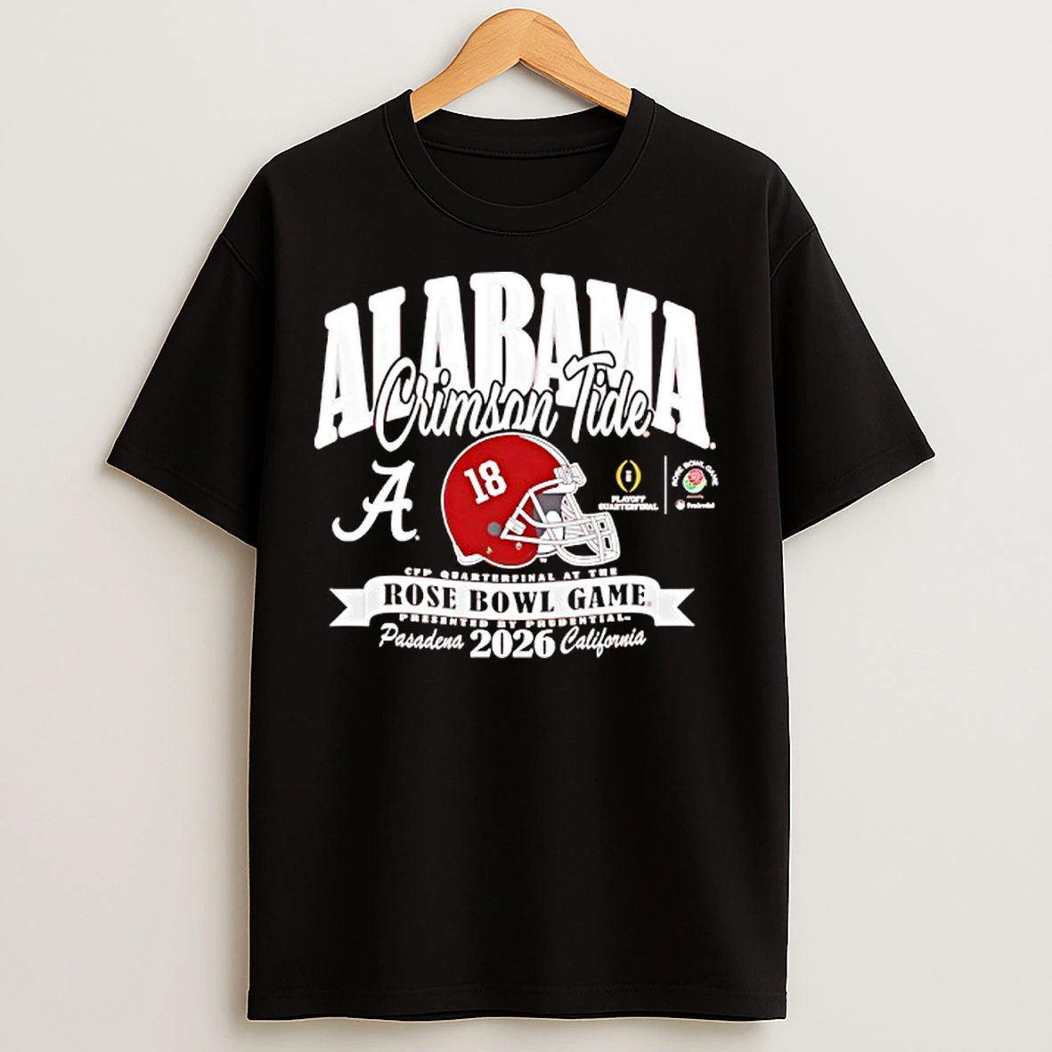 Classic Crimson Alabama Crimson Tide College Football Playoff Rose Bowl 2026 T Shirts