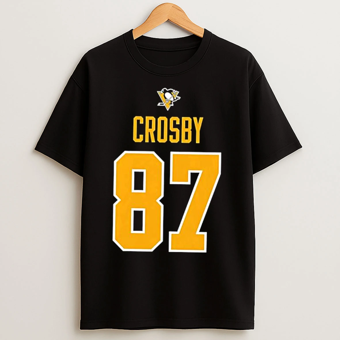 Classic Crosby Black Pittsburgh Penguins 87 Stylish T Shirts