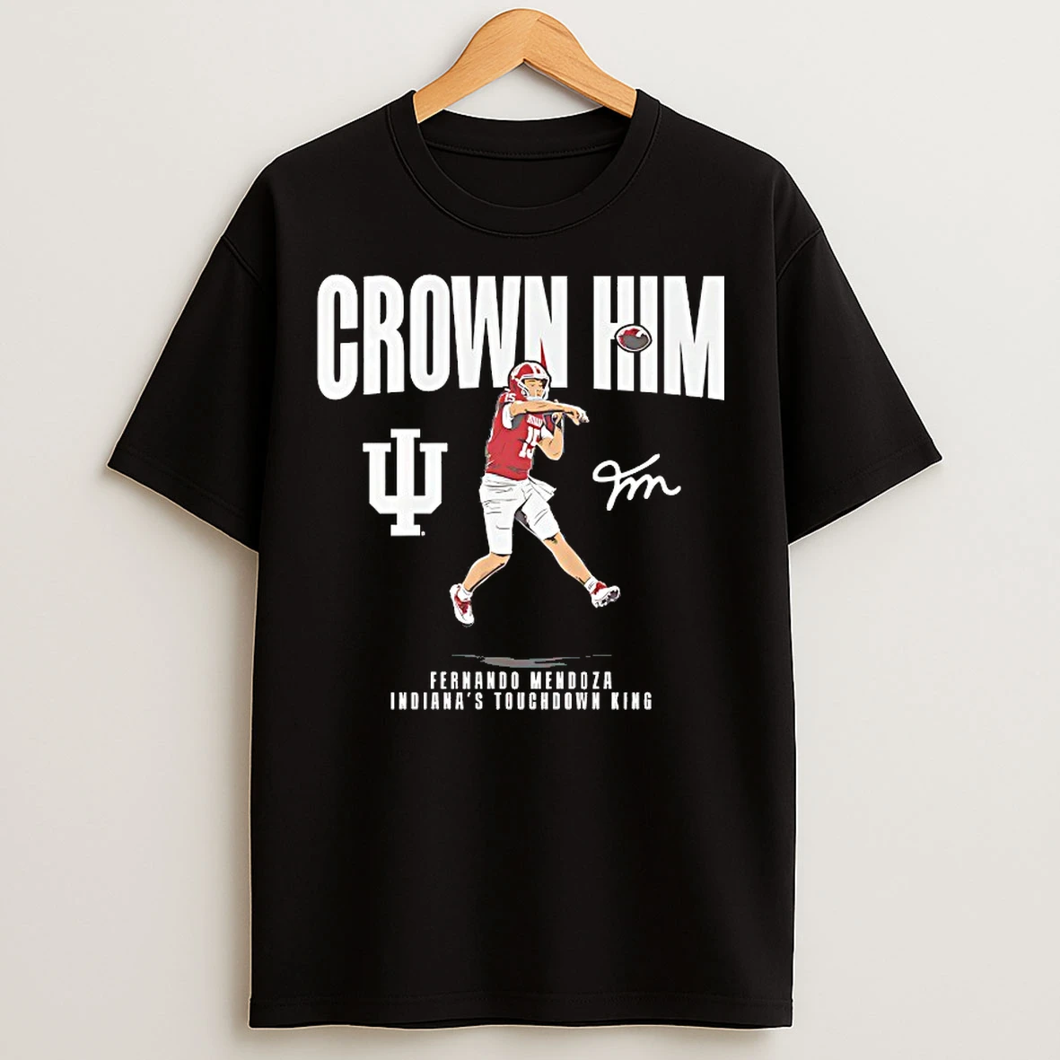 Classic Crown Him Fernando Mendoza Indianas Touchdown King T Shirts