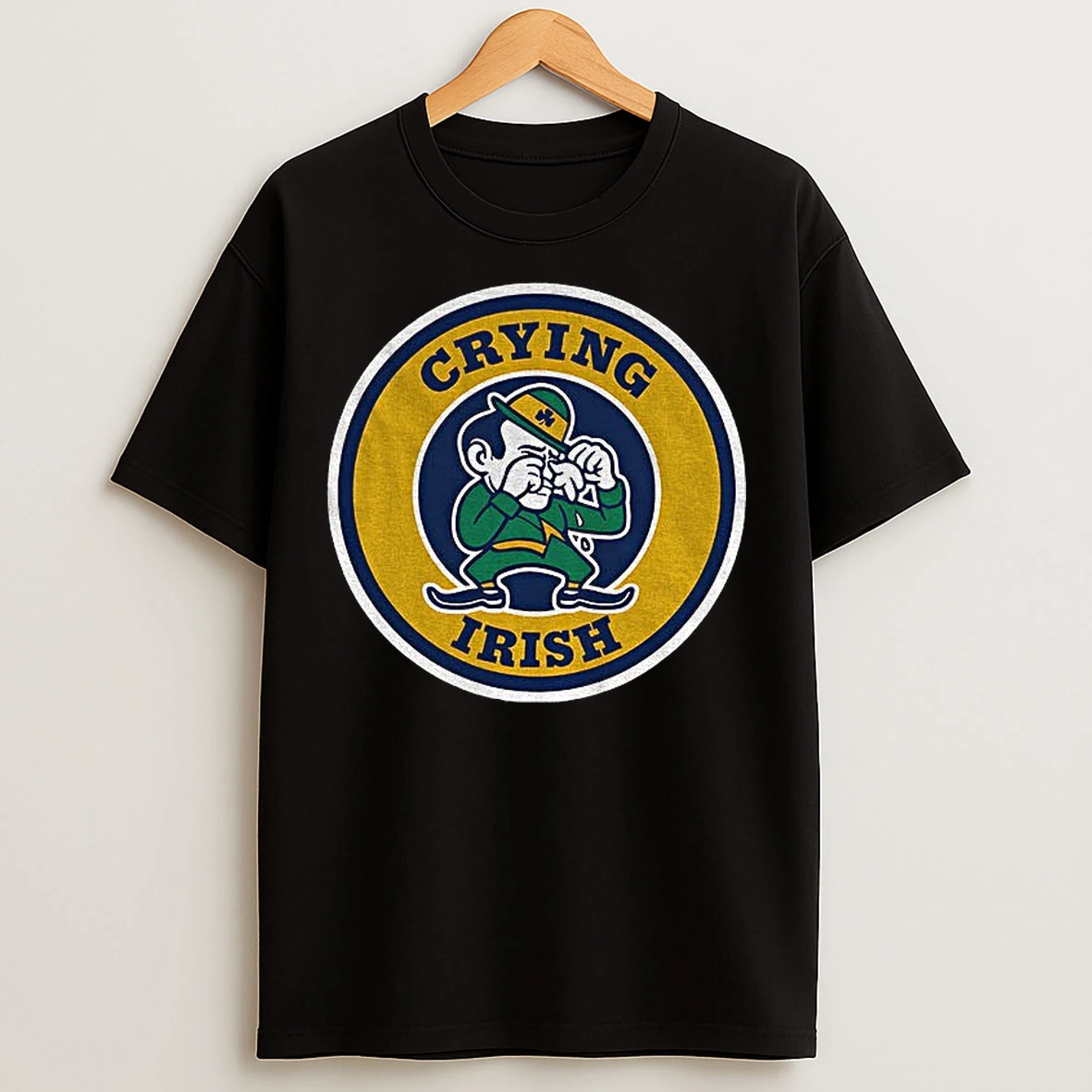 Classic Cry Leprechaun Notre Dame Fighting Irish T Shirts